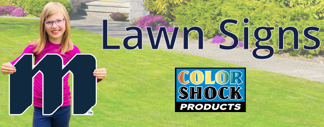 Color Shock Lawn Signs