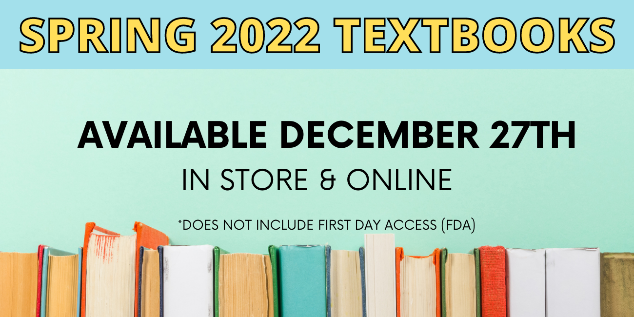 Spring 2022 Textbooks Available