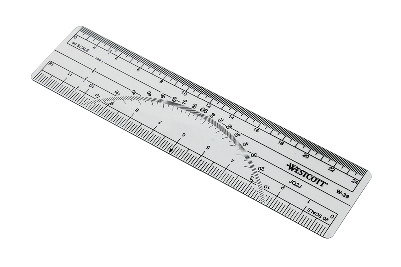 C-Thru Flexible Ruler - 12'', Inch/Metric