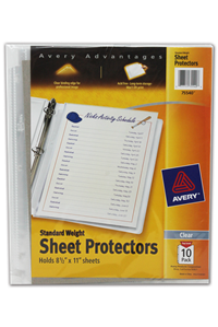 Sheet Protectors Ave 10Pk 75540