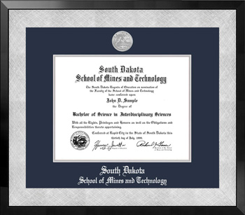 Diploma Frame Honors Black/Silver