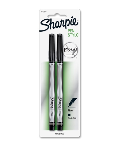 Sharpie Pen, Permanent, Fine Point, 2 Pack