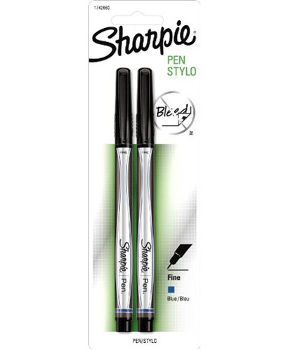 Sharpie Pen Fine Point Pens, Black - 4 pack