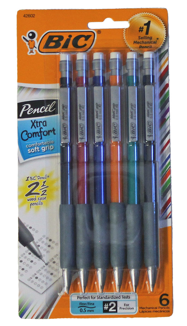 Pencil Bic Matic Grip 6Pk