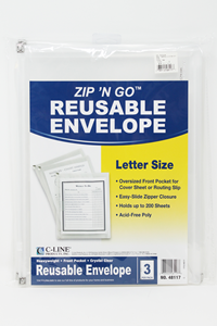 Envelope Reusable Zip 'N Go