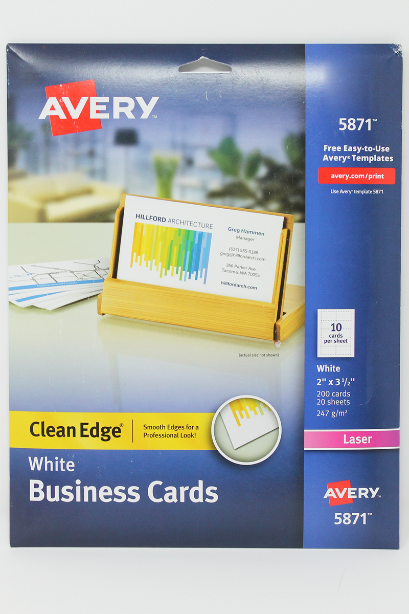 Business Cards Clean Edge Avery (SKU 1034406459)