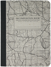 Decomposition Book – Grid Ruled – Topographical Map