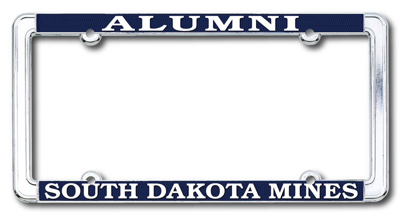 License Plate Frame Alumni Standard Chrome