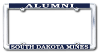 License Plate Frame Alumni Standard Chrome