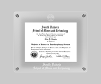 Image of DIPLOMA FRAME LUCENT -  clear