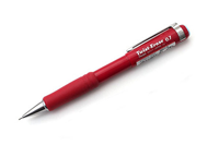 Image of Pentel Mechanical Pencil with Twist Eraser -  red