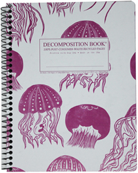 Decomposition Notebook – College Ruled – Spiral Bound – Jellyfish