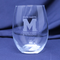 Wine Glass Boulder Stemless M Logo