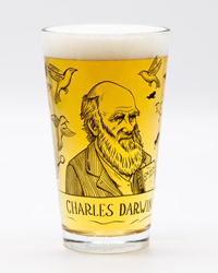 Charles Darwin Pint Glass