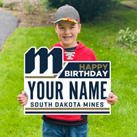 CUSTOM HAPPY BIRTHDAY SOUTH DAKOTA MINES SDSM-LWN-14