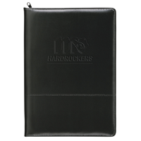 Padfolio Zippered Script Grubby M Lockup