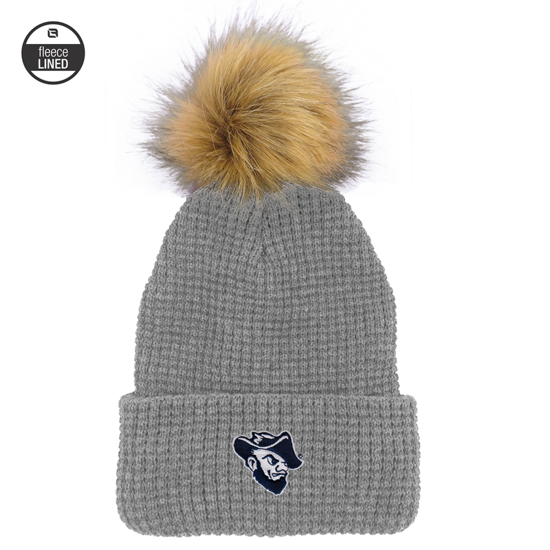 Logofit Belgian Knit Cuff Hat Waffle Pom | The Rocker Shop