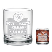 Image of Spirit Whiskey Glass Etched Dbl Old Fashion